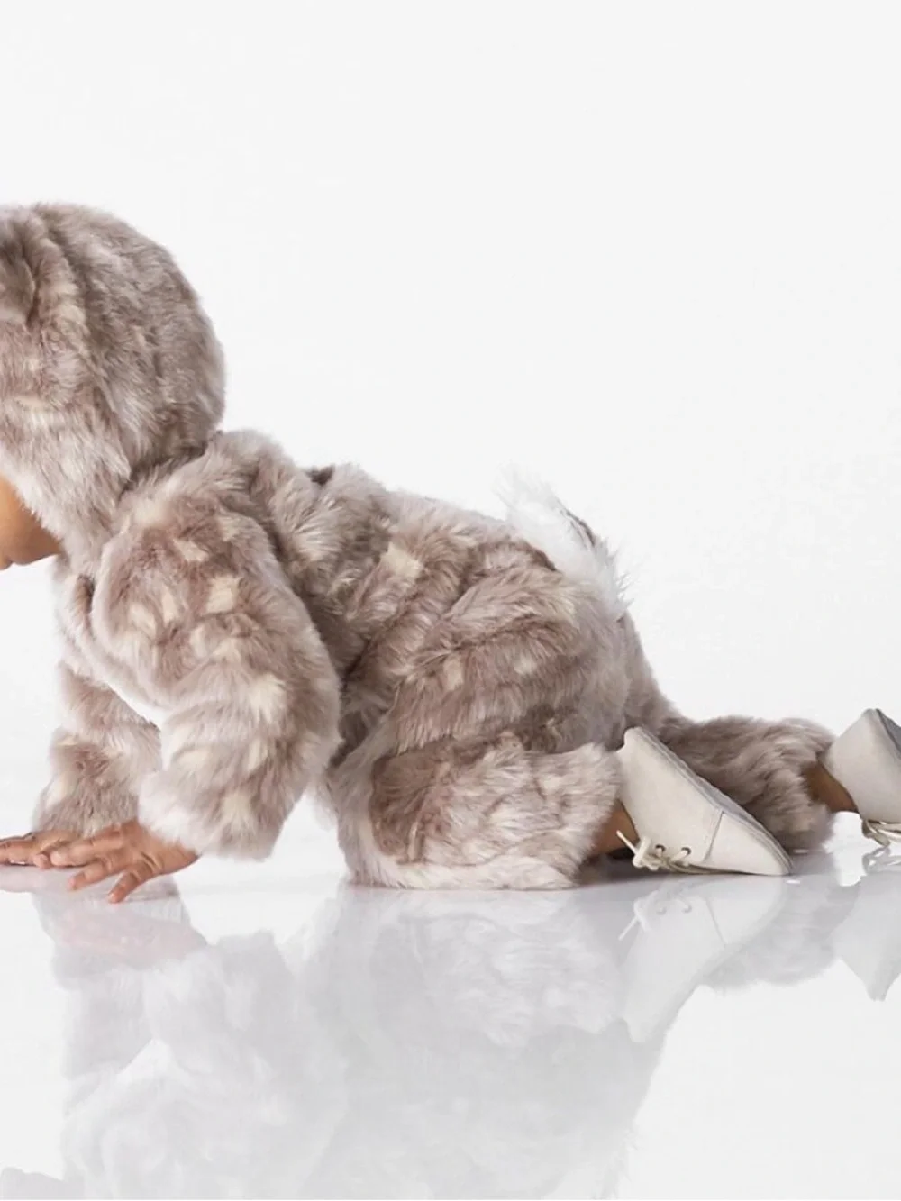 NEW POTTERY BARN KIDS Plush Woodland FAWN DEER Kids Costume SZ 0-6 MONTHS NWT - Picture 5 of 15
